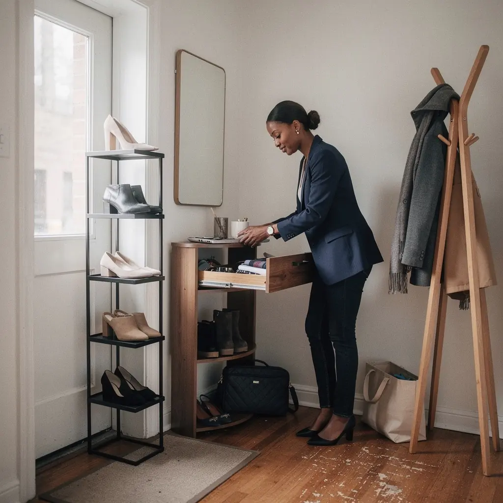 Stylowe oświetlenie w kuchni, które podkreśla nowoczesny design.