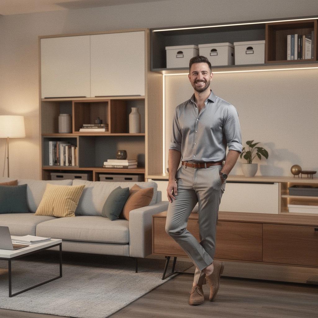 Inspirujący przykład otwartej przestrzeni dziennej z odpowiednim oświetleniem.