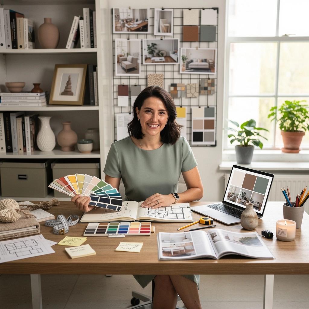 Zastosowanie luster w aranżacji wnętrza, które dodaje głębi małemu pomieszczeniu.